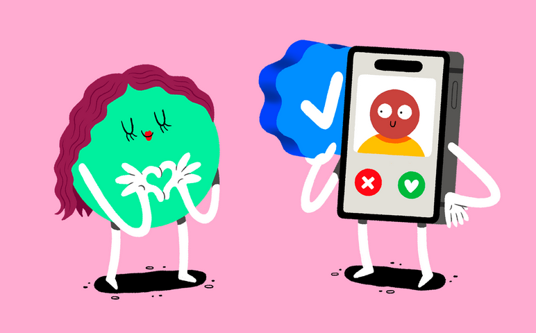 tecnología, app de citas